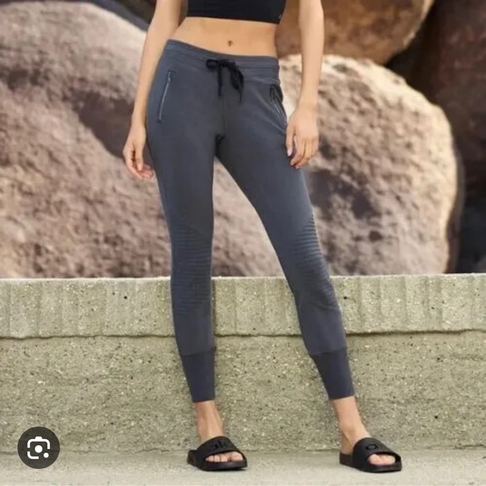 Gray Alo Urban Moto Sweatpant
